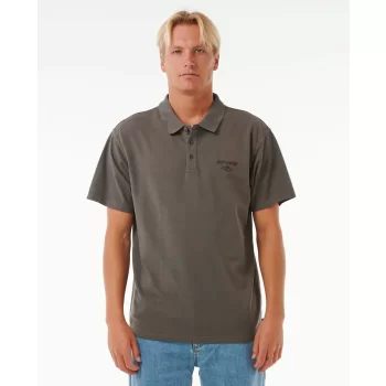 RIP CURL POLO RICAMAT FADE OUT ICON ROCK
