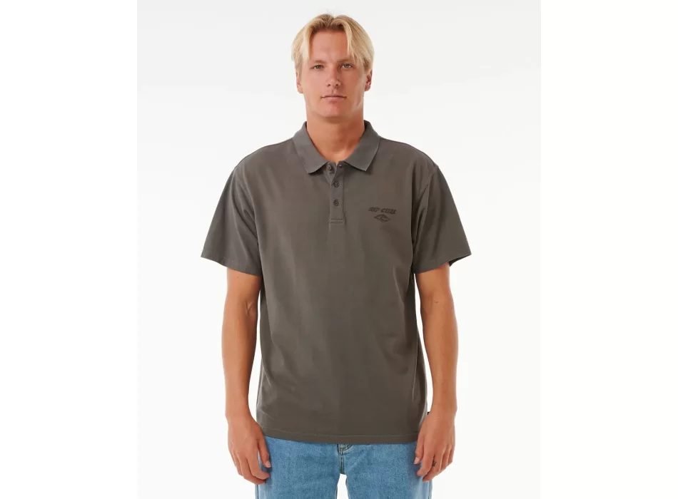 RIP CURL POLO RICAMAT FADE OUT ICON ROCK