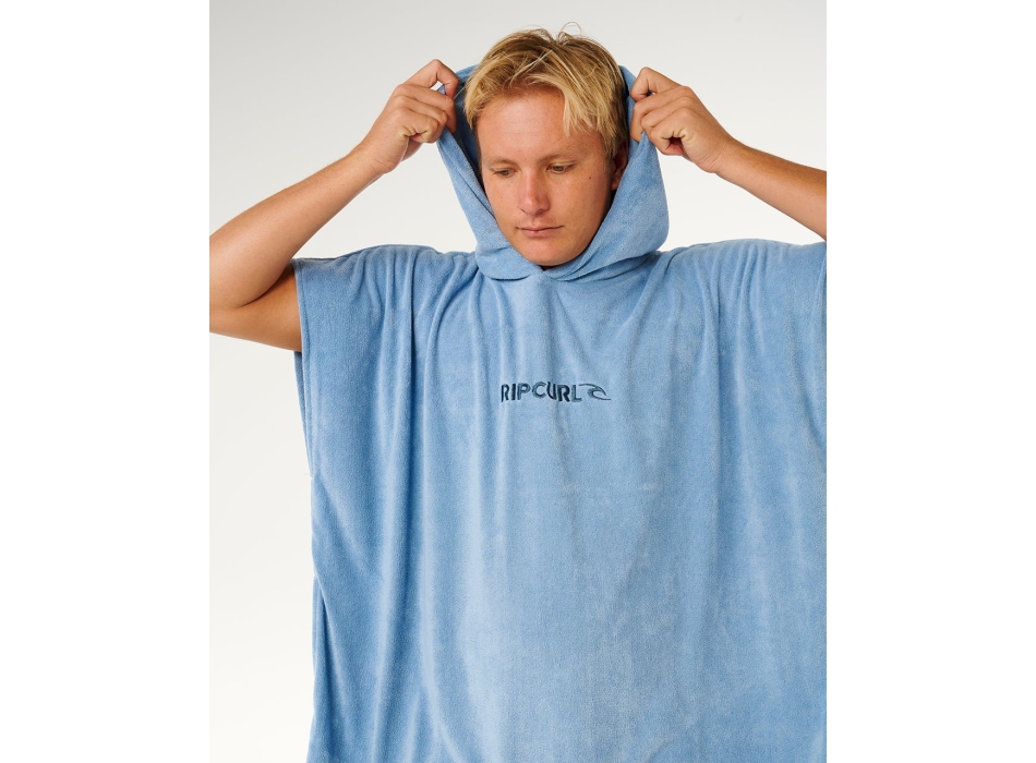 RIP CURL PONCHO BRAND CON CAPPUCCIO IN SPUGNA BLUE HAZE
