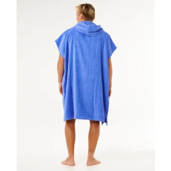 RIP CURL PONCHO LOGO CON CAPPUCCIO IN SPUGNA BLUE HAZE