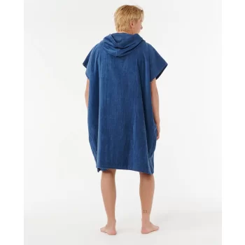 RIP CURL PONCHO LOGO CON CAPPUCCIO IN SPUGNA NAVY
