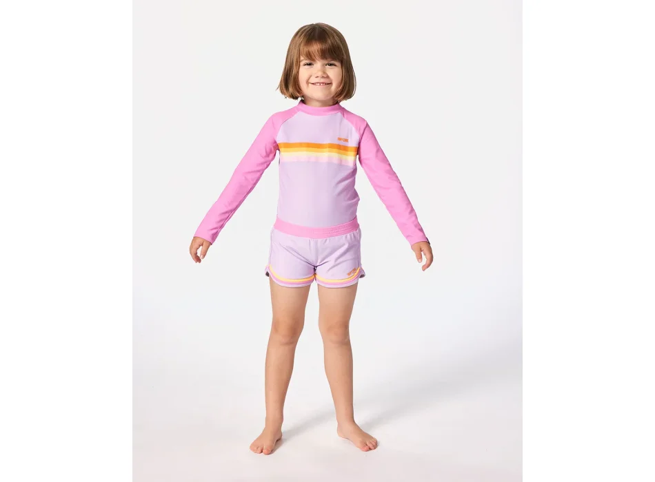 RIP CURL RAINBOW TIDE LYCRA MANICHE LUNGHE BAMBINA 1-8 ANNI