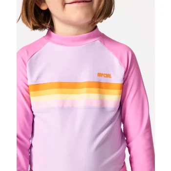 RIP CURL RAINBOW TIDE LYCRA MANICHE LUNGHE BAMBINA 1-8 ANNI