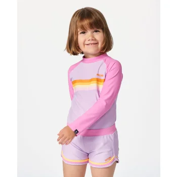 RIP CURL RAINBOW TIDE LYCRA MANICHE LUNGHE BAMBINA 1-8 ANNI