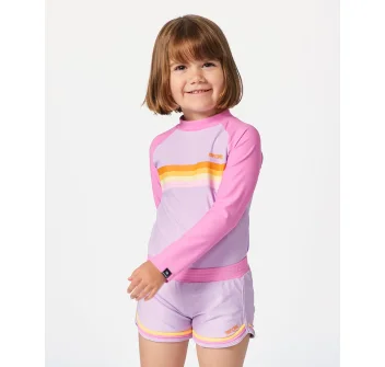 RIP CURL RAINBOW TIDE LYCRA MANICHE LUNGHE BAMBINA 1-8 ANNI