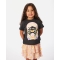 RIP CURL RAINBOW TROPICS ART T-SHIRT BAMBINA WASHED BLACK