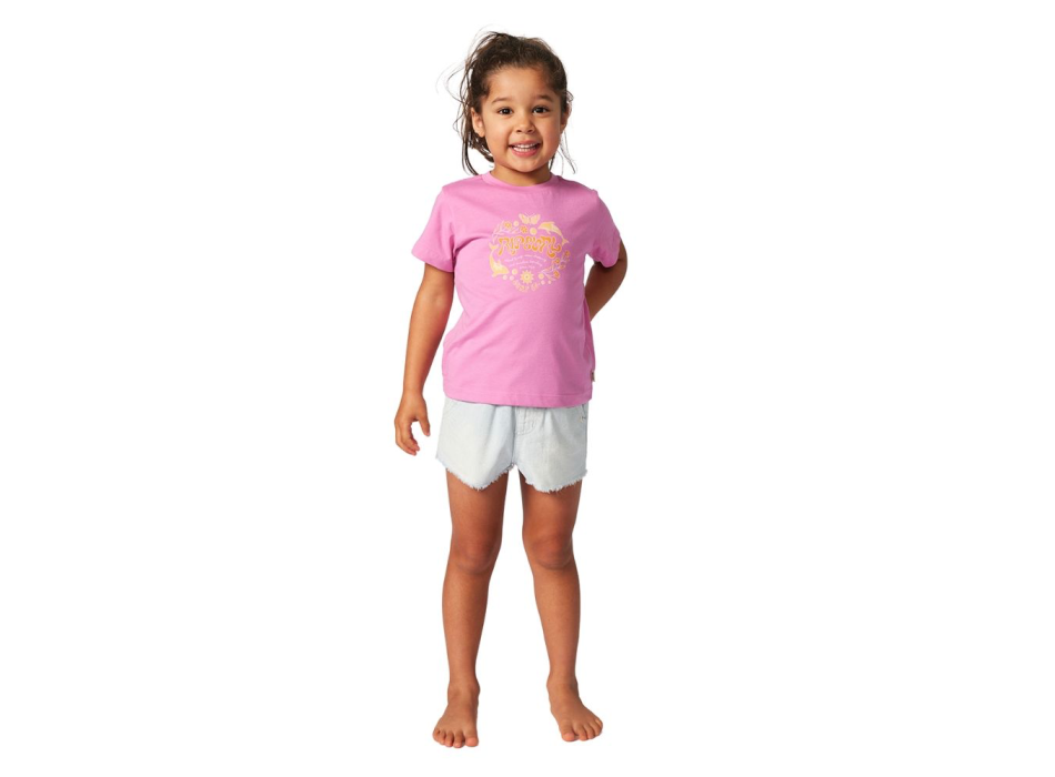 RIP CURL RAINBOW TROPICS ART T-SHIRT BAMBINA WASHED BLACK