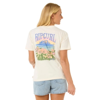 RIP CURL RELAXED T-SHIRT DONNA CALA VADELLA BONE