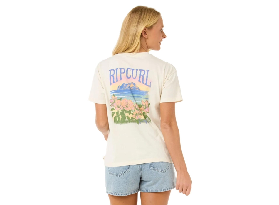 RIP CURL RELAXED T-SHIRT DONNA CALA VADELLA BONE