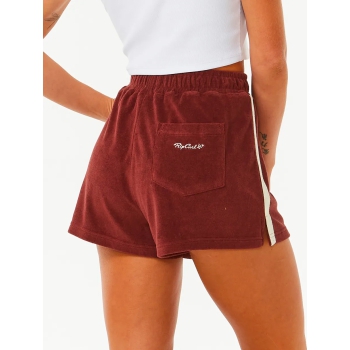 RIP CURL REVIVAL TERRY PANTALONCINI DONNA PLUM