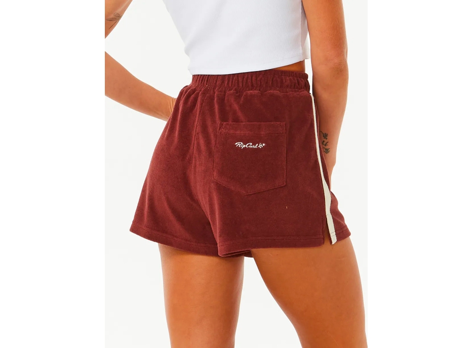 RIP CURL REVIVAL TERRY PANTALONCINI DONNA PLUM