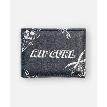 RIP CURL SESSION SLIM PORTAFOGLIO BLACK WHITE