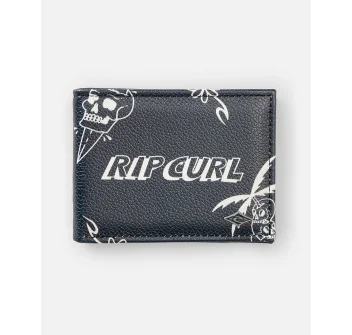 RIP CURL SESSION SLIM PORTAFOGLIO BLACK WHITE