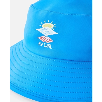 RIP CURL SHRED BEACH HAT BUCKET BAMBINO BLUE