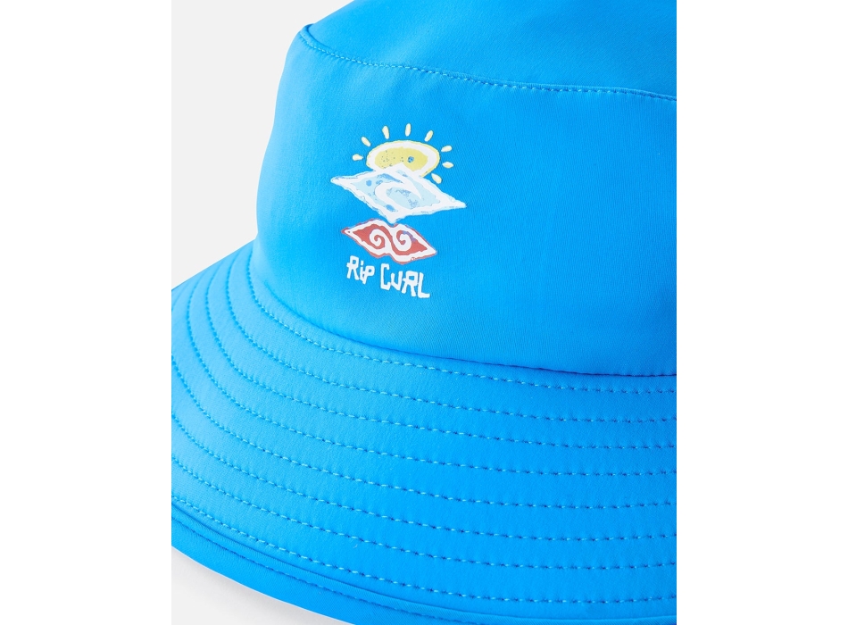 RIP CURL SHRED BEACH HAT BUCKET BAMBINO BLUE