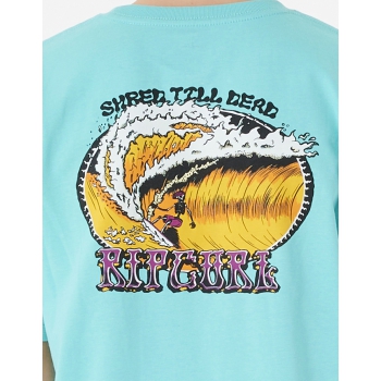 RIP CURL SLASHER TEE RAGAZZO AQUA
