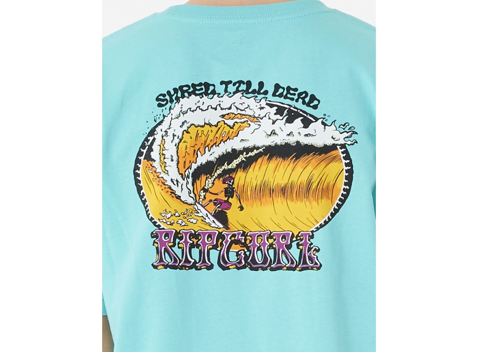 RIP CURL SLASHER TEE RAGAZZO AQUA
