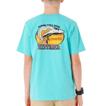 RIP CURL SLASHER TEE RAGAZZO AQUA