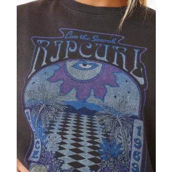 RIP CURL SLOW DOWN FELPA GIROCOLLO BLACK