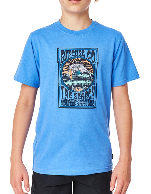 RIP CURL SNAP T-SHIRT RAGAZZO ELECTRIC BLUE