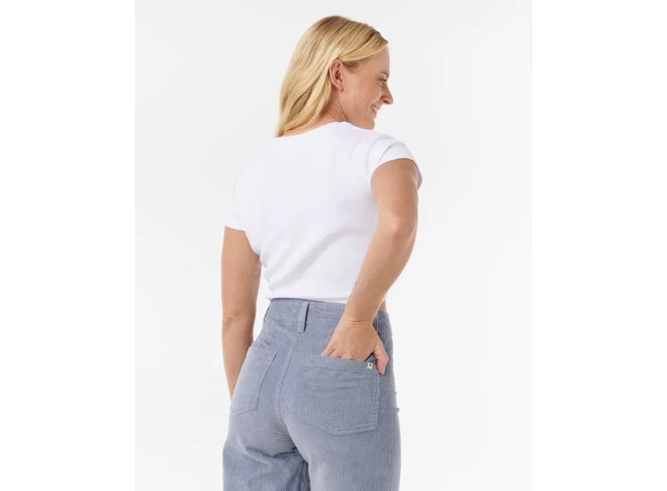 RIP CURL STEVIE CORD PANTALONI IN VELLUTO DONNA BLUE GREY