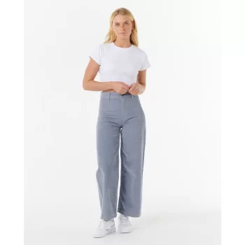 RIP CURL STEVIE CORD PANTALONI IN VELLUTO DONNA BLUE GREY