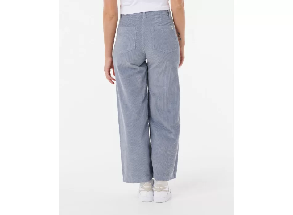 RIP CURL STEVIE CORD PANTALONI IN VELLUTO DONNA BLUE GREY