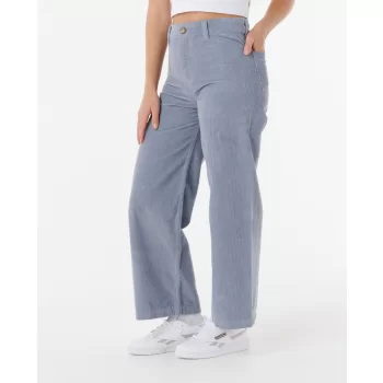 RIP CURL STEVIE CORD PANTALONI IN VELLUTO DONNA BLUE GREY