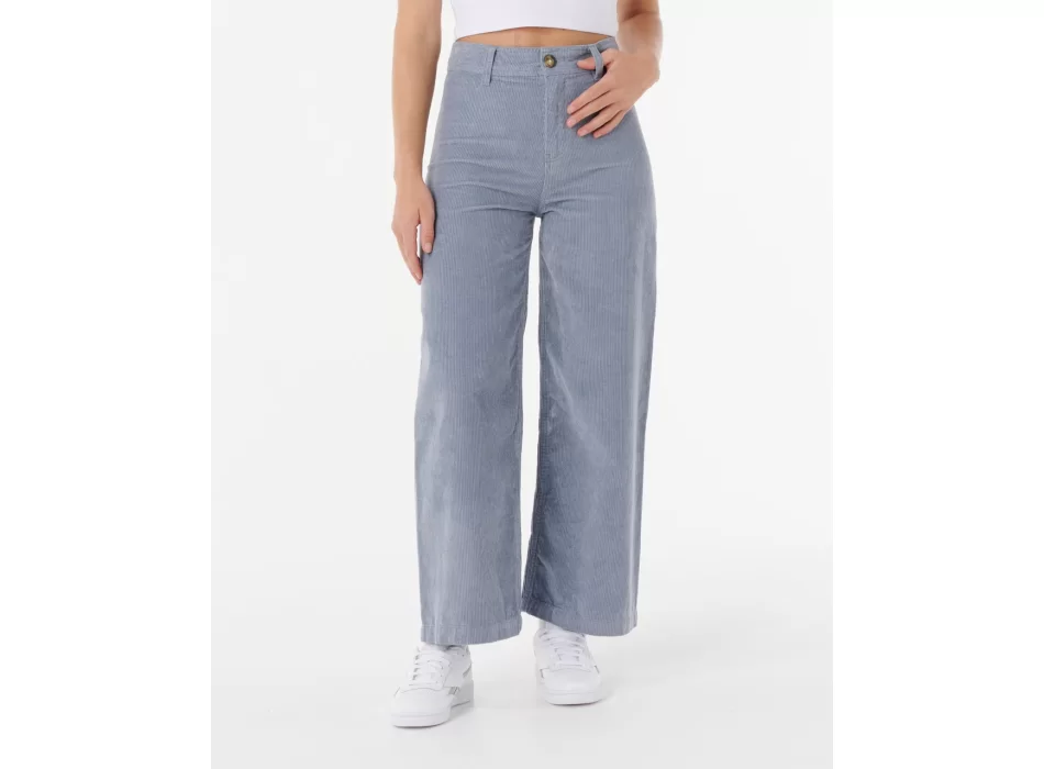 RIP CURL STEVIE CORD PANTALONI IN VELLUTO DONNA BLUE GREY