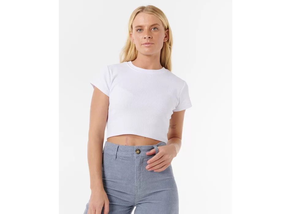 RIP CURL STEVIE CORD PANTALONI IN VELLUTO DONNA BLUE GREY