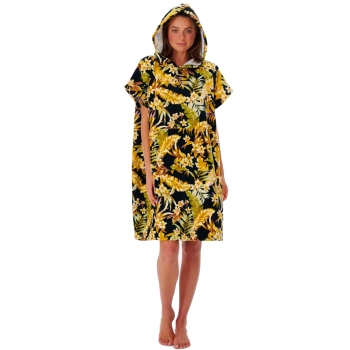 RIP CURL SUNDAY SWELL PONCHO IN SPUGNA BLACK