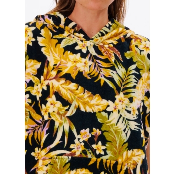 RIP CURL SUNDAY SWELL PONCHO IN SPUGNA BLACK