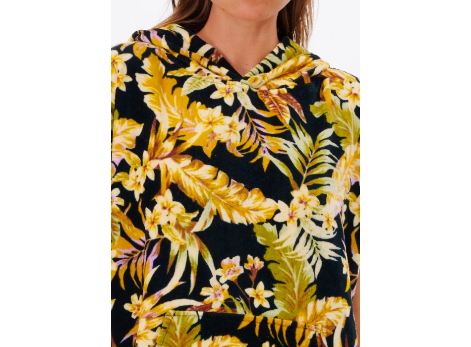 RIP CURL SUNDAY SWELL PONCHO IN SPUGNA BLACK