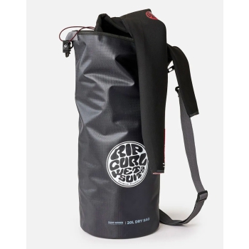 RIP CURL SURF SERIES BARREL SACCA STAGNA 20L BLACK GREY
