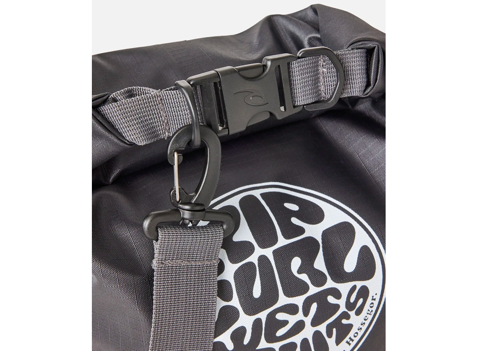 RIP CURL SURF SERIES BARREL SACCA STAGNA 20L BLACK GREY