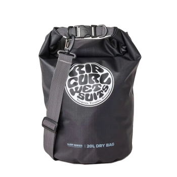 RIP CURL SURF SERIES BARREL SACCA STAGNA 20L BLACK GREY