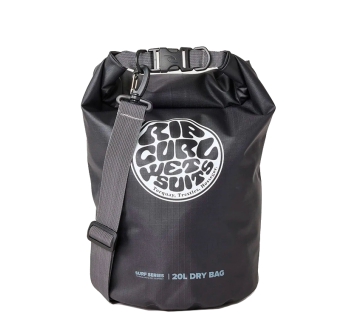 RIP CURL SURF SERIES BARREL SACCA STAGNA 20L BLACK GREY