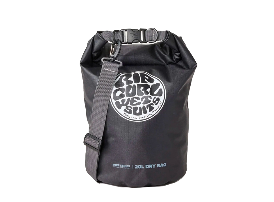 RIP CURL SURF SERIES BARREL SACCA STAGNA 20L BLACK GREY