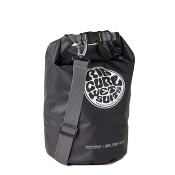 RIP CURL SURF SERIES BARREL SACCA STAGNA 20L BLACK GREY