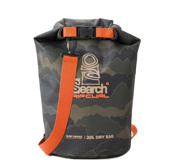RIP CURL SURF SERIES BARREL SACCA STAGNA 20L BLACK OLIVE