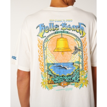 RIP CURL T-SHIRT BELLS PRO 26 EVENT TEE BONE