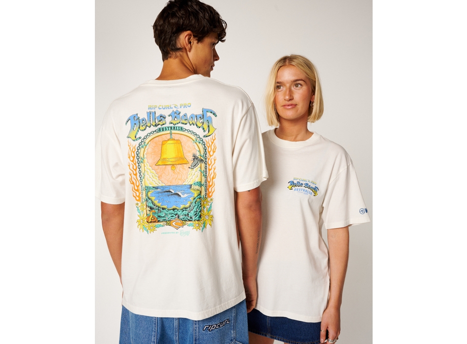 RIP CURL T-SHIRT BELLS PRO 26 EVENT TEE BONE