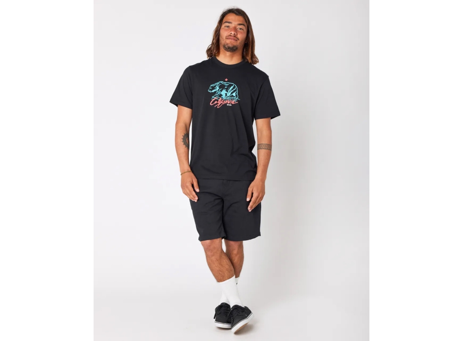 RIP CURL T-SHIRT DESTI ANIMALS BLACK