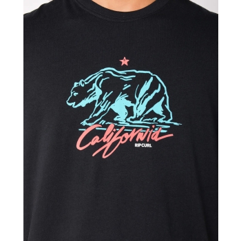 RIP CURL T-SHIRT DESTI ANIMALS BLACK