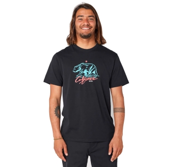 RIP CURL T-SHIRT DESTI ANIMALS BLACK