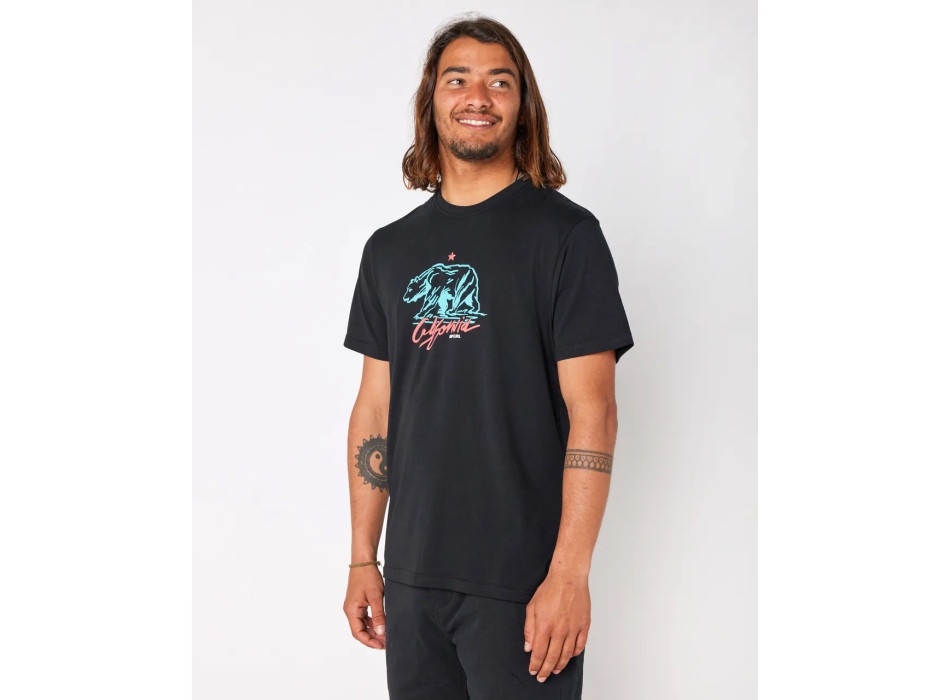 RIP CURL T-SHIRT DESTI ANIMALS BLACK
