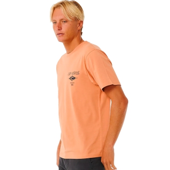 RIP CURL T-SHIRT FADE OUT ICON CLAY