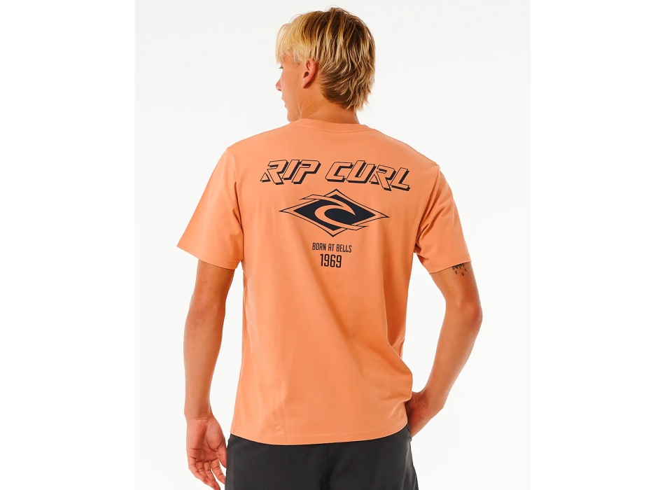 RIP CURL T-SHIRT FADE OUT ICON CLAY