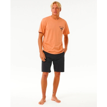 RIP CURL T-SHIRT FADE OUT ICON CLAY