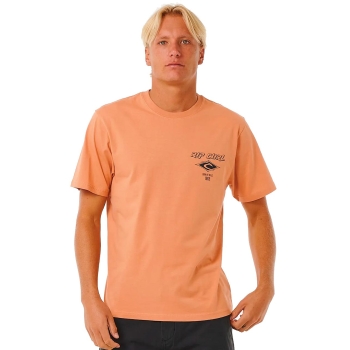 RIP CURL T-SHIRT FADE OUT ICON CLAY